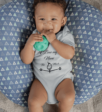 Load image into Gallery viewer, I Love my Nani Baby &amp; Kids Grey T shirt Rompers for Baby Boy- FunkyTradition FunkyTradition
