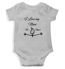 Load image into Gallery viewer, I Love my Nani Baby &amp; Kids Grey T shirt Rompers for Baby Boy- FunkyTradition FunkyTradition
