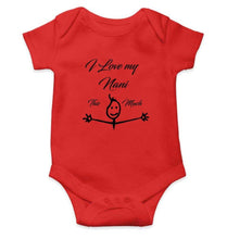 Load image into Gallery viewer, I Love my Nani Baby &amp; Kids Grey T shirt Rompers for Baby Boy- FunkyTradition FunkyTradition
