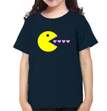 Load image into Gallery viewer, Pacman Sister-Sister Kids Half Sleeves T-Shirts -KidsFashionVilla
