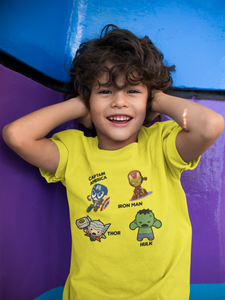 Super Heros Half Sleeves T-Shirt for Boy-KidsFashionVilla