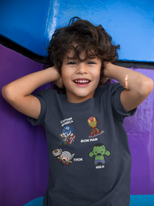 Super Heros Half Sleeves T-Shirt for Boy-KidsFashionVilla