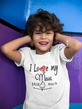 Load image into Gallery viewer, I Love My Masi Half Sleeves T-Shirt for Boy-KidsFashionVilla
