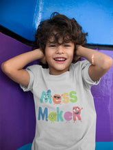Load image into Gallery viewer, Mess Maker Cartoon Half Sleeves T-Shirt for Boy-KidsFashionVilla

