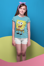 Load image into Gallery viewer, Cute Cartoon Half Sleeves T-Shirt For Girls -KidsFashionVilla
