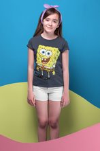 Load image into Gallery viewer, Cute Cartoon Half Sleeves T-Shirt For Girls -KidsFashionVilla
