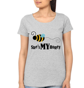 She Is My Honey Mother and Daughter Matching T-Shirt- KidsFashionVilla