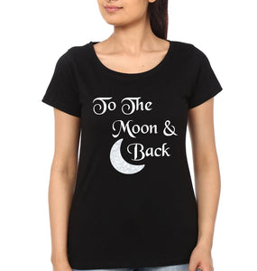 I Love You To The Moon &  Back Mother and Daughter Matching T-Shirt- KidsFashionVilla