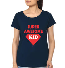 Load image into Gallery viewer, Super Awesome Mom &amp; Super Awesome Kid Mother and Daughter Matching T-Shirt- KidsFashionVilla
