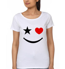 Load image into Gallery viewer, Smiley Mother and Daughter Matching T-Shirt- KidsFashionVilla
