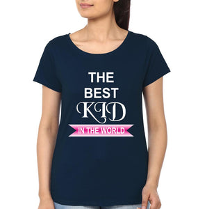 The Best Mom In The World The Best Kid In The World Mother and Daughter Matching T-Shirt- KidsFashionVilla