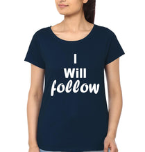 Load image into Gallery viewer, Where You Lead &amp; I Will Follow Mother and Daughter Matching T-Shirt- KidsFashionVilla
