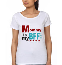 Load image into Gallery viewer, Mommy Is My Bff Kiddy Is My Bff Mother and Daughter Matching T-Shirt- KidsFashionVilla
