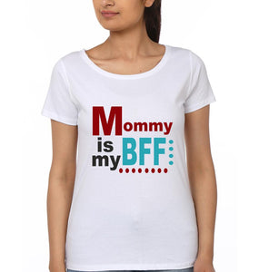 Mommy Is My Bff Kiddy Is My Bff Mother and Daughter Matching T-Shirt- KidsFashionVilla
