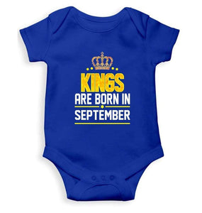 Kings are born in September Rompers for Baby Boy- FunkyTradition FunkyTradition