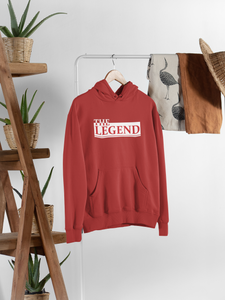 The Legend Mother And Son Red Matching Hoodies- KidsFashionVilla