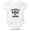 Legends are born in January Rompers for Baby Boy- FunkyTradition FunkyTradition