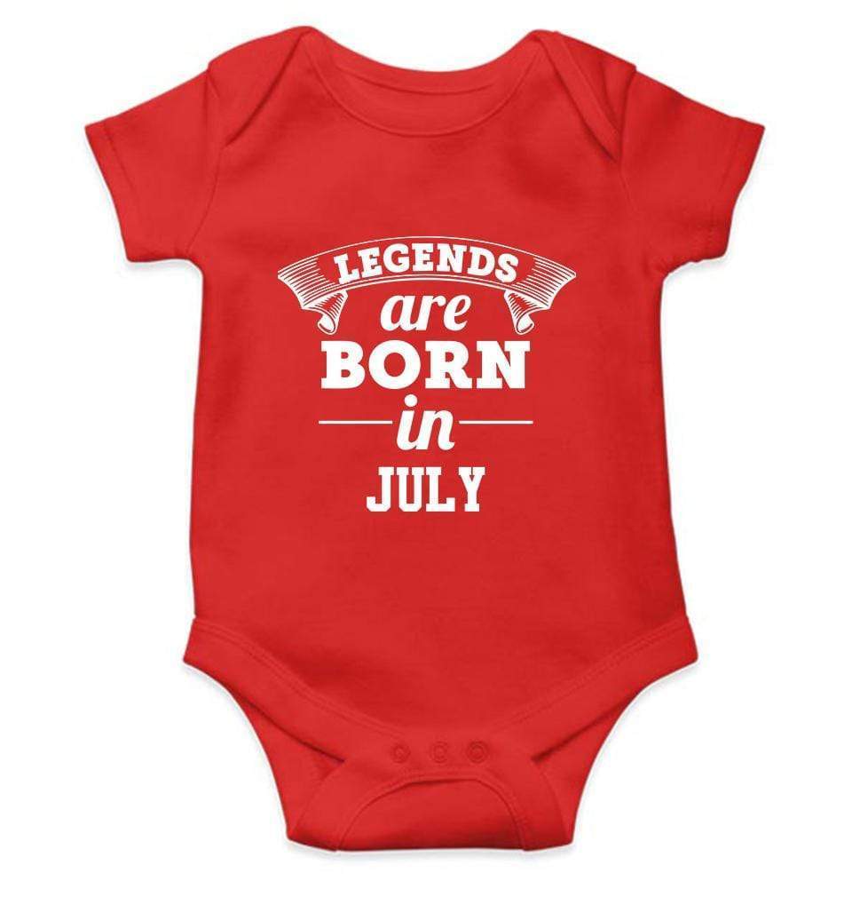 Legends are born in July Rompers for Baby Boy- FunkyTradition FunkyTradition