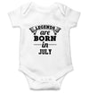 Legends are born in July Rompers for Baby Boy- FunkyTradition FunkyTradition