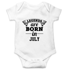 Legends are born in July Rompers for Baby Boy- FunkyTradition FunkyTradition