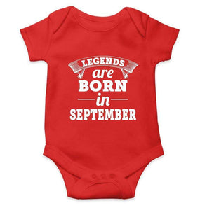 Legends are born in September Rompers for Baby Boy- FunkyTradition FunkyTradition