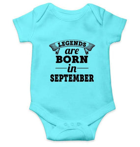 Legends are born in September Rompers for Baby Boy- FunkyTradition FunkyTradition