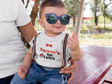 Load image into Gallery viewer, Custom Baby Name First Lohri Half Sleeves T-Shirt for Boy-KidsFashionVilla
