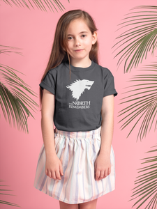 The North Remembers Web Series Half Sleeves T-Shirt For Girls -KidsFashionVilla