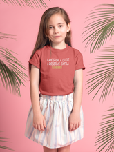Load image into Gallery viewer, I Am Such A Cutie I Deserve Extra Eid Half Sleeves T-Shirt For Girls -KidsFashionVilla
