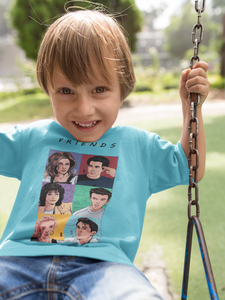Friends Web Series Half Sleeves T-Shirt for Boy-KidsFashionVilla