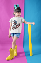 Load image into Gallery viewer, Superhero Half Sleeves T-Shirt For Girls -KidsFashionVilla
