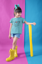 Load image into Gallery viewer, I Love Dada Dadi Half Sleeves T-Shirt For Girls -KidsFashionVilla
