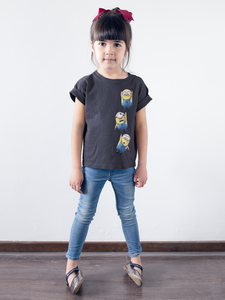 Cartoon Half Sleeves T-Shirt For Girls -KidsFashionVilla