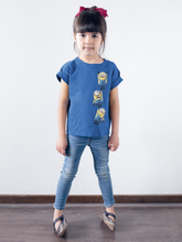 Load image into Gallery viewer, Cartoon Half Sleeves T-Shirt For Girls -KidsFashionVilla
