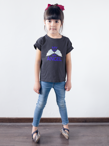 My Sister My Angel Half Sleeves T-Shirt For Girls -KidsFashionVilla