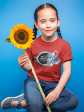 Load image into Gallery viewer, Aquarius Zodiac Sign Half Sleeves T-Shirt For Girls -KidsFashionVilla
