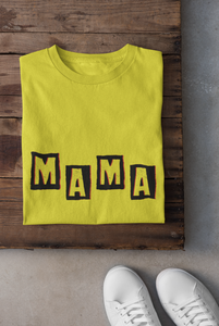 Mamas Boy Mother And Son Yellow Matching T-Shirt- KidsFashionVilla