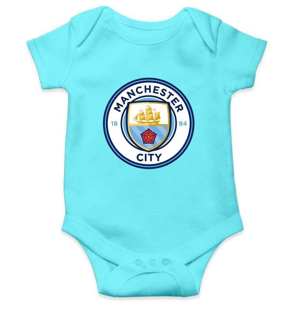 Manchester City Rompers for Baby Boy- FunkyTradition FunkyTradition