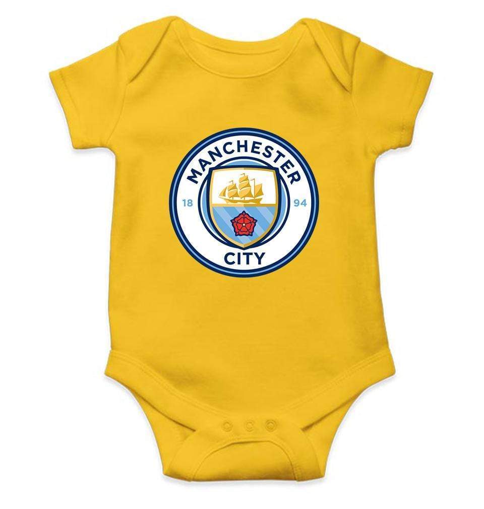 Manchester City Rompers for Baby Boy- FunkyTradition FunkyTradition