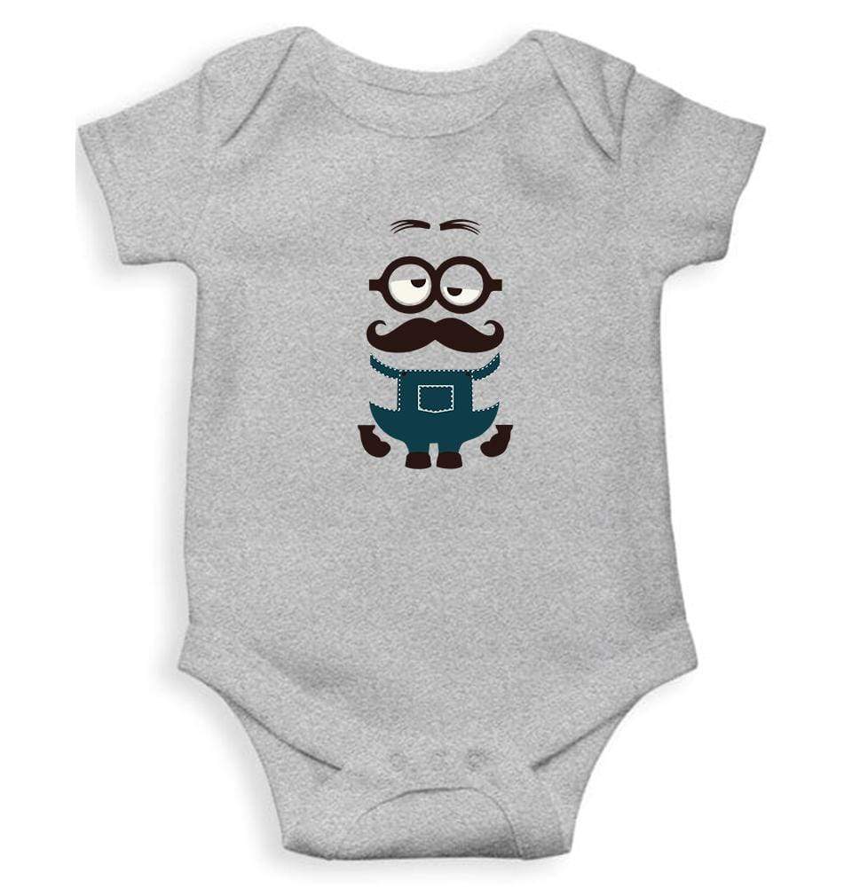 Minion Mustache Abstract Rompers for Baby Boy- FunkyTradition FunkyTradition