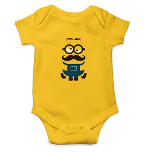 Minion Mustache Abstract Rompers for Baby Boy- FunkyTradition FunkyTradition