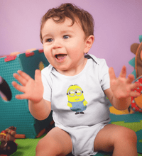 Load image into Gallery viewer, Minion Naughty Abstract Rompers for Baby Boy- FunkyTradition FunkyTradition
