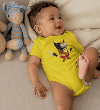 Load image into Gallery viewer, Minion Wolverine Abstract Rompers for Baby Boy- FunkyTradition FunkyTradition
