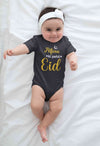 Custom Name Pehli Eid Rompers for Baby Girl- KidsFashionVilla