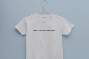 Kanye Attitude Minimals Half Sleeves T-Shirt for Boy-KidsFashionVilla
