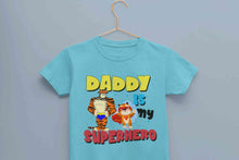 Load image into Gallery viewer, Superhero Dad Cartoon Half Sleeves T-Shirt For Girls -KidsFashionVilla
