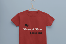 Load image into Gallery viewer, Nanu And Nani Loves Me Half Sleeves T-Shirt For Girls -KidsFashionVilla
