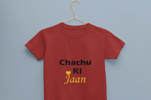 Chachu Ki Jaan Half Sleeves T-Shirt For Girls -KidsFashionVilla