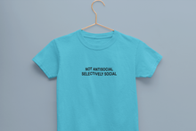 Load image into Gallery viewer, Not Anti Social Minimals Half Sleeves T-Shirt for Boy-KidsFashionVilla
