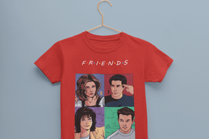 Friends Web Series Half Sleeves T-Shirt for Boy-KidsFashionVilla